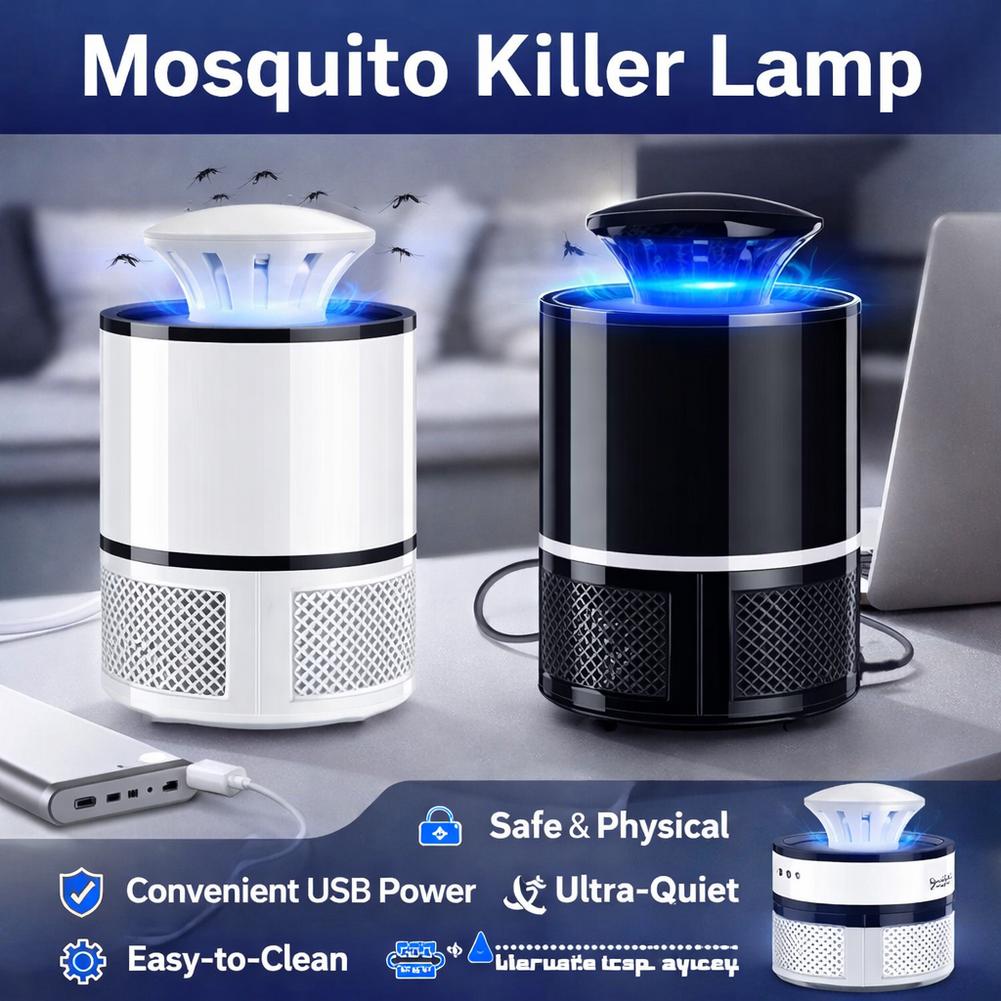 USB Photocatalyst Starry Sky Mosquito Killer Lamp Household Bedroom Suction Mosquito Killer Lamp