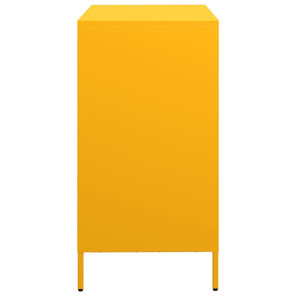 Sideboard Mustard Yellow 68 x 39 x 73.5 cm Cold Rolled Steel