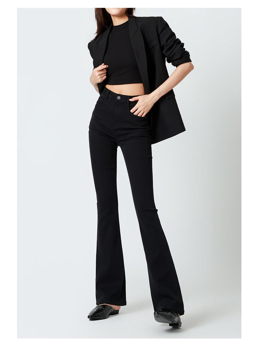 Li Shaonü Women s High-Waist Retro Micro-Flare Pants for Spring/Autumn S