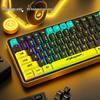 Cyberpunk Transparente PBT Fünfseitige Thermosublimation Mechanische Tastatur Russische Tastenkappen