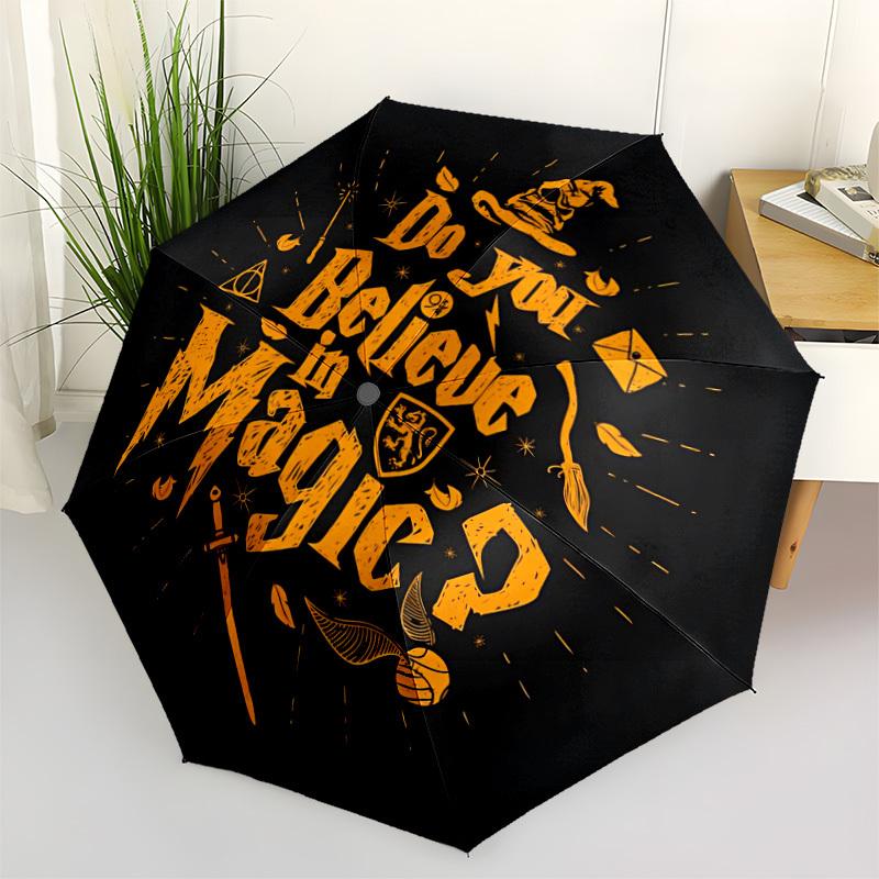 

1pc Harry Potter Open/Close Folding Umbrella - Raining Gear for Travel Umbrella, All- Portable Umbrella for & Men 8-Rib yy251229039
