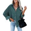 2026 Fall Winter Womens Oversized Loose Corduroy Shirt Casual Street Style Long Sleeve Top