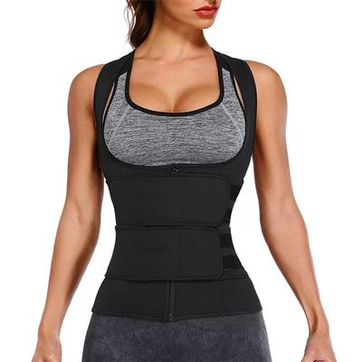 Women's Neoprene Sauna Vest Adjustable Double Strap Sleeveless Sweat Vest for Workout Fitness & Weight Loss
