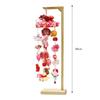 Hanging Hina Doll Cherry Blossom Rabbit Extra Wood Grain 48cm with Display Stand Decoration, Design, Small, Stand, Tall,