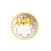 3.5 Inch Japanese Style Ceramic Dessert Sauce Dish Tableware Creative Cute Cartoon Pet Pattern Circular Shape Fruit Sushi Plates