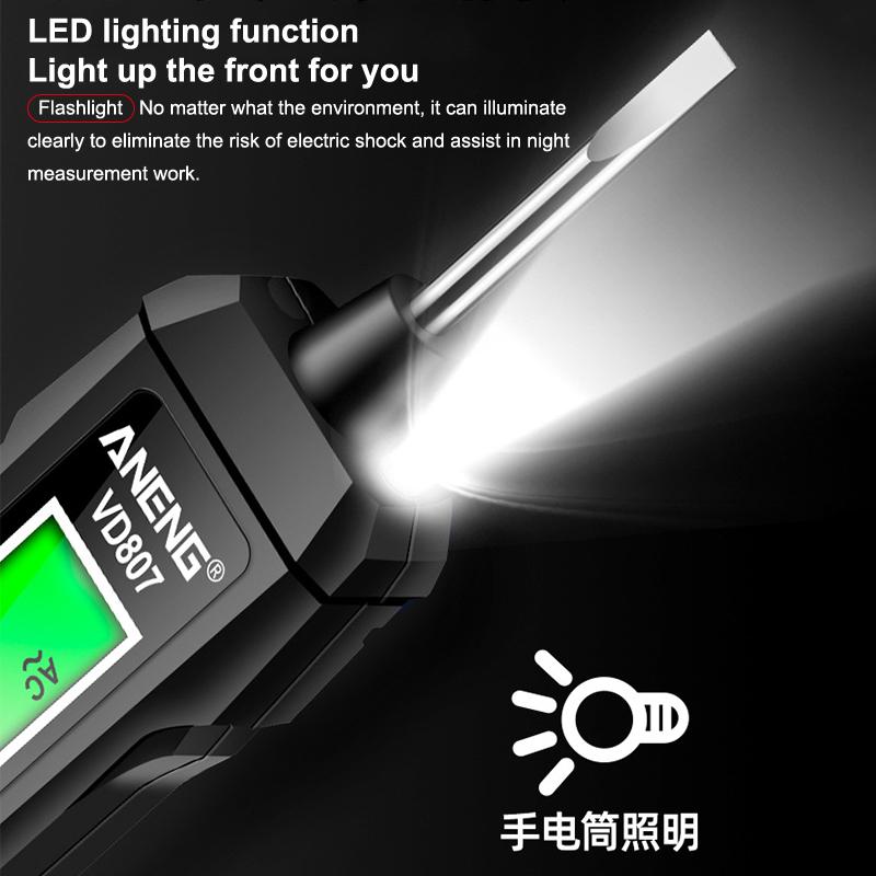 One-Word Induction Portable 50/60Hz Smart Electric Pen Tester Ncv Sensor Ac 12-300V Non-Contact Wire Detector Tools