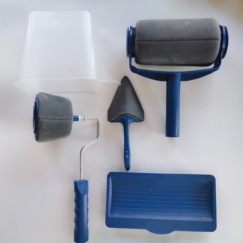 Набор валиков и кистей для покраски с телескопической ручкой, штепсель CN (адаптер в комплекте)