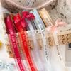 "JUST FOR YOU" Printed Ribbon DIY Wrap Decor Ribbon Decorative Chiffon Silk Ribbon  Valentine
