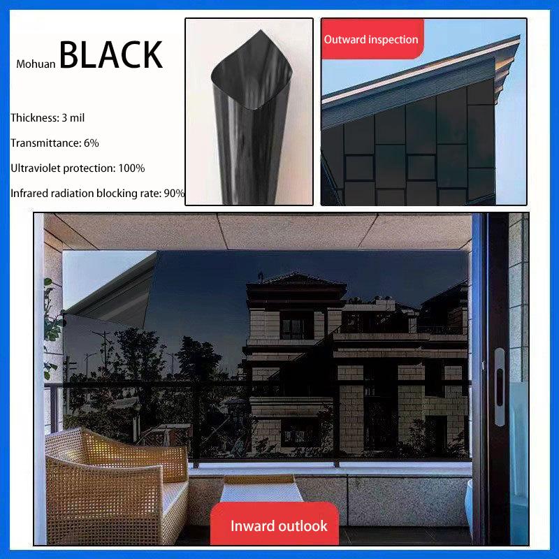 Thickened Nano Heat Insulation Window Film - Sun UV Blocking One-Way Privacy Anti-Glare for Home & Office Use