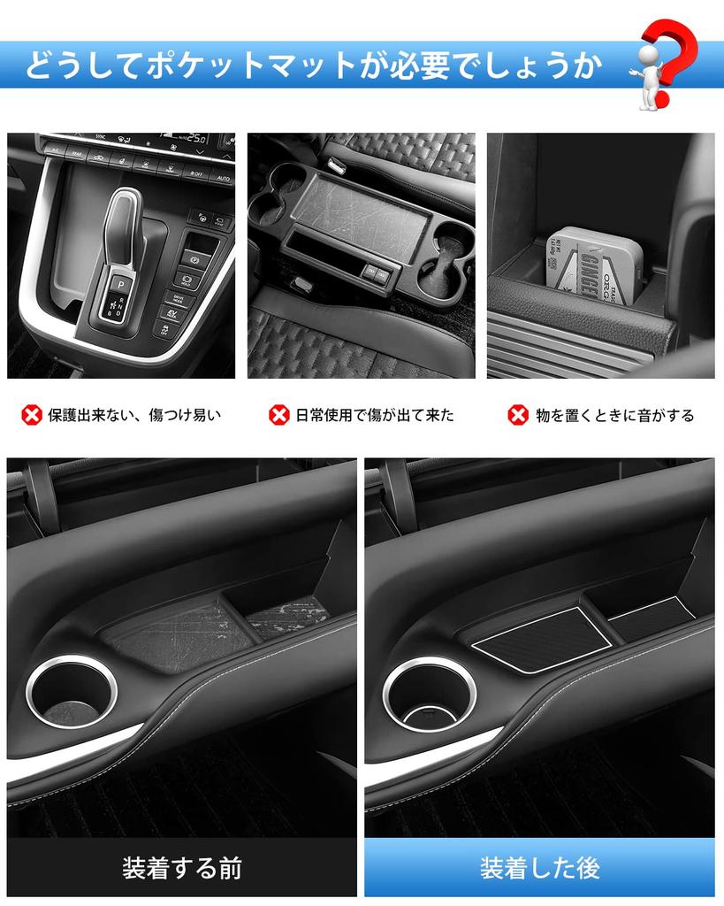 Auto Spec Toyota New Voxy Noah 90 Series Pocket Mat, 4th Generation S-Z, Z