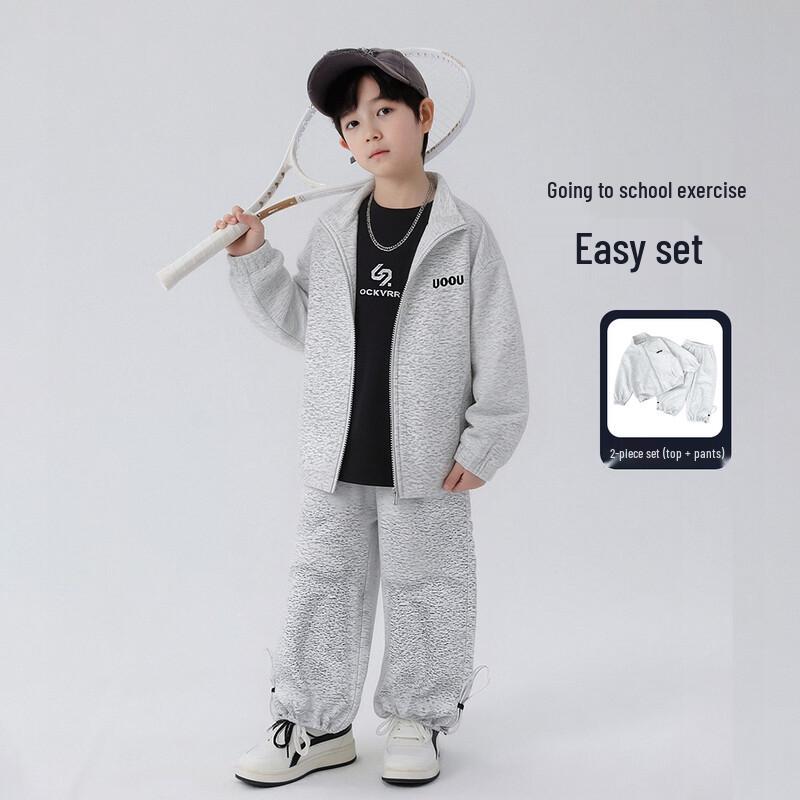 YOYO Fairy Tale Boys  Cotton Blend 2-Piece Sweatshirt Sportswear Set 110