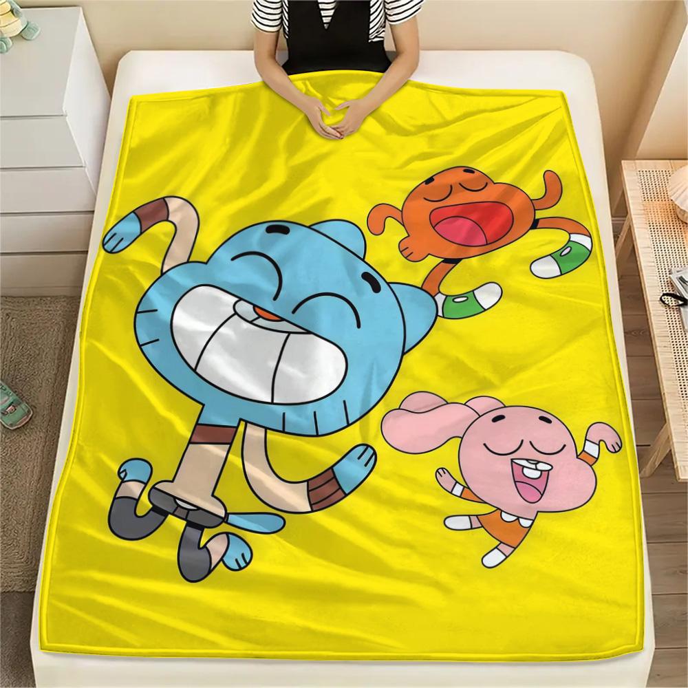 The Amazing World of Gumball2 Flannel Blanket, High quality Comfortable for All Seasons, Home Decor, Warmth and Comfort