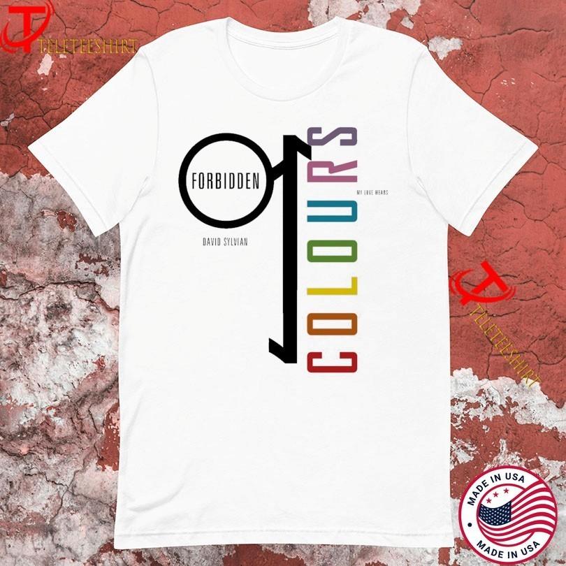 David Sylvian Forbidden Colours My Love Wears Pride Rainbow T-shirts S