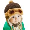 New Children Pilot Hats Fashion Boys Girls Aviator Hat Earmuffs Beanies Kids Baby Autumn Winter Warm Earflap Ear Protection Cap