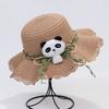 Women's Wide Brim Straw Sun Hat - Foldable Beach & Vacation Hat