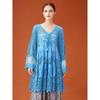 DIMANAF 2026  New Summer Women Long Basic Knitted Dress Sleeve  Fashion Lace Dresses Casual Loose