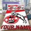 Custom Name FC KÖLN Bedding,Quilt Set Quilt Cover Pillowcase Home Birthday Gift(1 * Duvet Cover + 2 * Pillowcase, Without Core)_xia