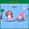 Colorful Shell Hair Mermaid Pvc Miniature Diy Aquarium Decoration Cartoon Craft Ornament