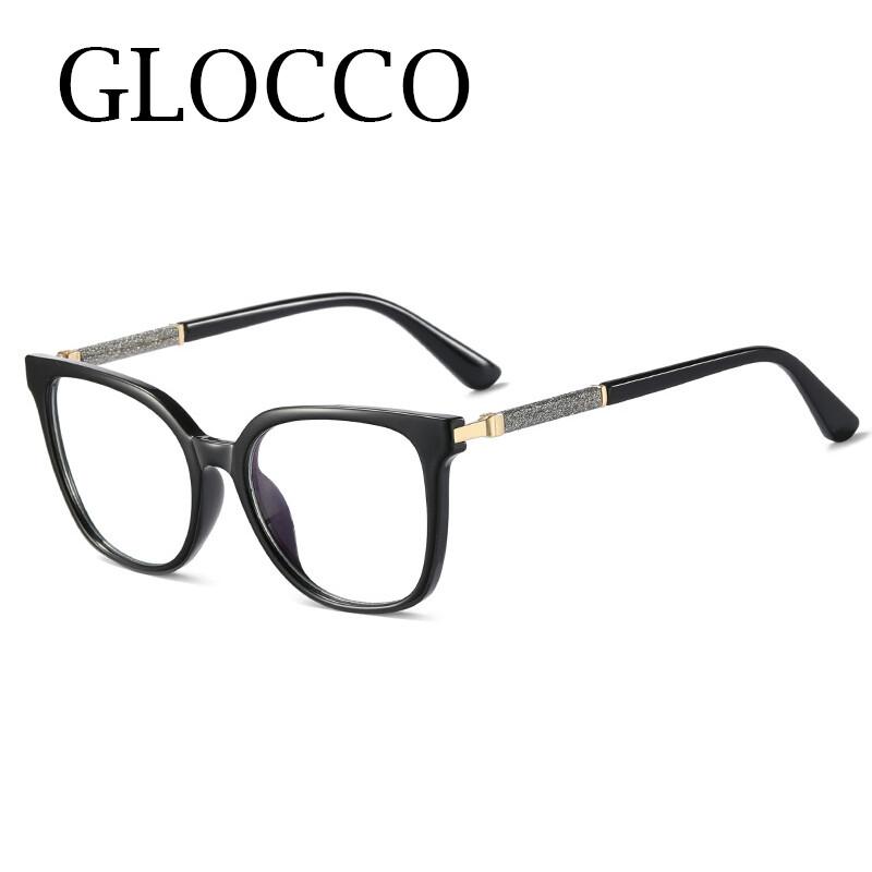 Fashion Women Square Reading Glasses Luxury Big Frame Anti Blue Light Computer Glasses Vintage Black Men Prescription Eyeglasses