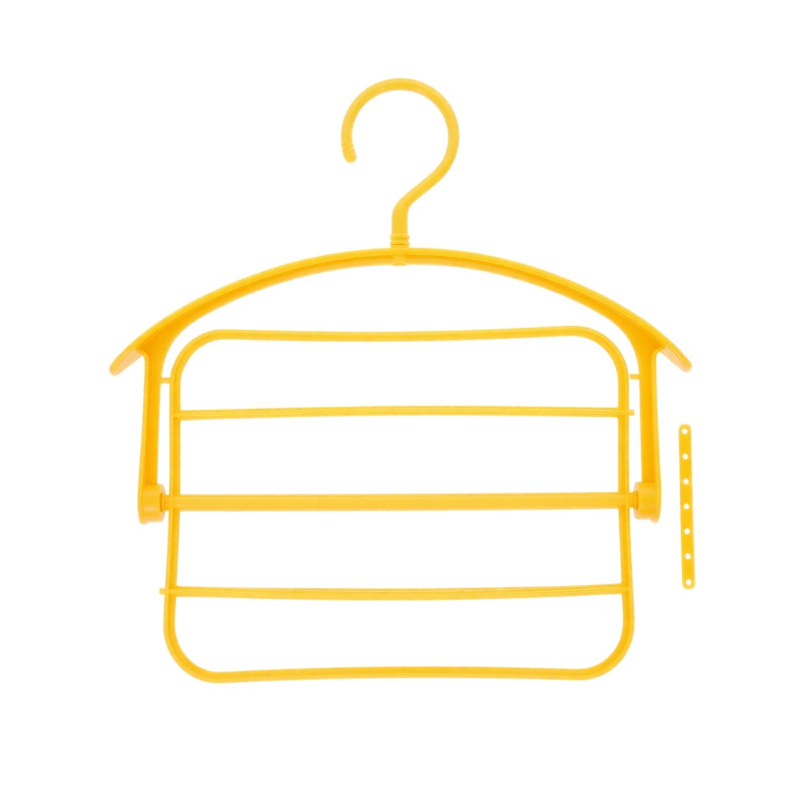 Foldable Rotatable Clothes Hanger, - Thickened Plastic, Multi-Purpose Drying Hanger for Quick Dry one size жёлтый