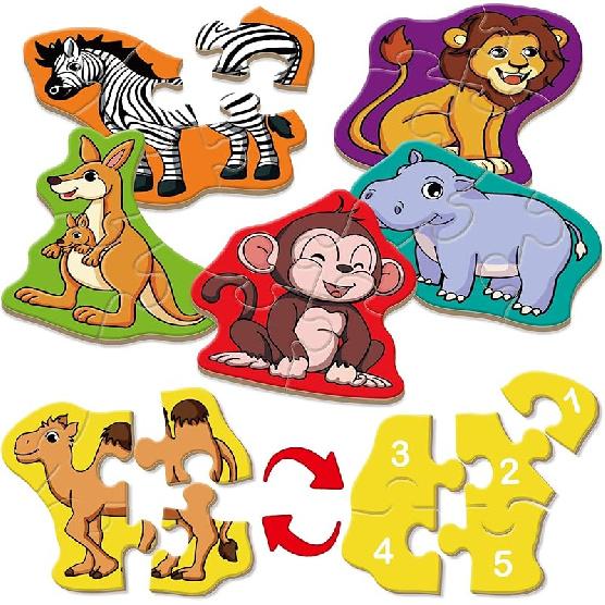 9 Packs Dinosaur Puzzles for Kids Aged 3+,Shaped Puzzles for Beginners,3 Year Old Montessori Toys,Educational Activity for Toddlers,Preschool