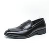 Classic Men's Business Work Shoes Massage Sole Versatile Men's Loafers Thick Soled Leather Casual Shoes Comfortable Versatile