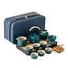Travel tea set tea tray household kung fu tea set outdoor portable teapot ceramic business gift
