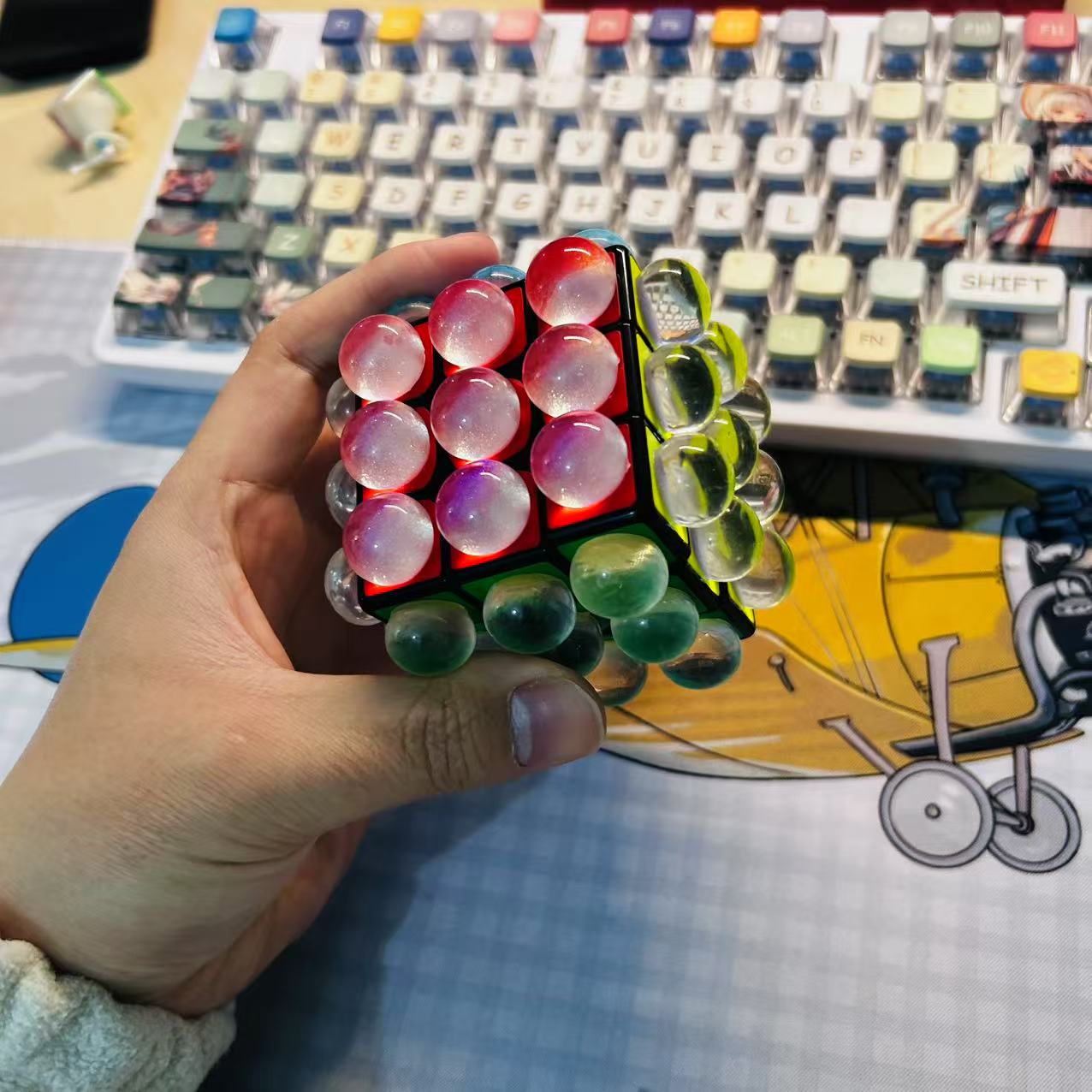 

Новый 3x3 Круглый Кристальный Магический Кубик Магнитный Кубик-Головоломка Прозрачный Магнитный Детская Обучающая Игрушка