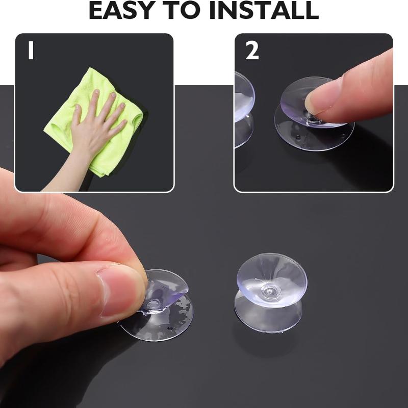 1/20Pcs Double Sided Vacuum Suckers 20/30/35mm Transparent Suction Cups Non-slip Pad for Glass Table Top Spacer Car Window DIY