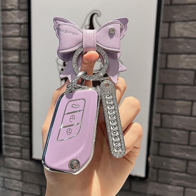 Tpu Car Remote Key Case Cover Protect Shell Fob For Baic Senova X25 X35 X55 X65 D50 For Changhe Q25 Q35 A6 Auto Accessories