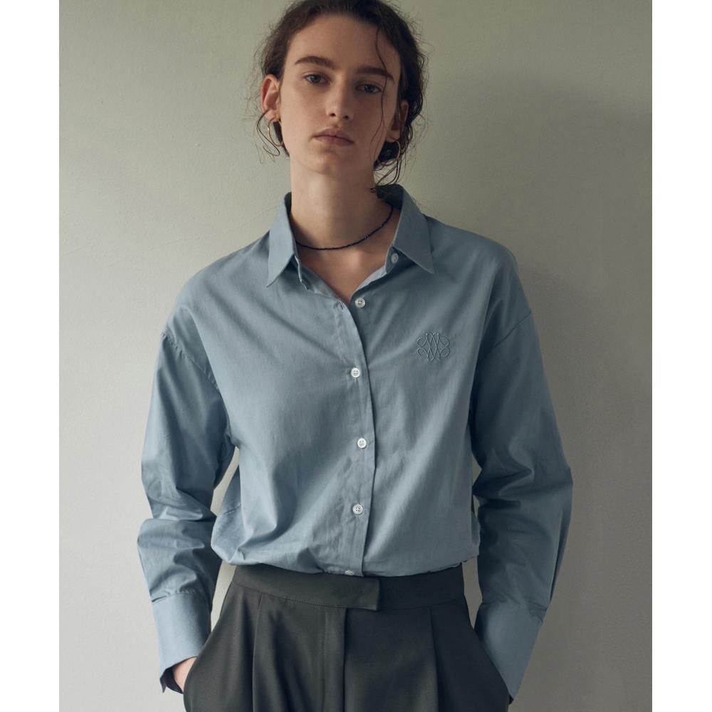 

NICKNICOLE NICOLE STANDARD OXFORD SHIRTINDI BLUE