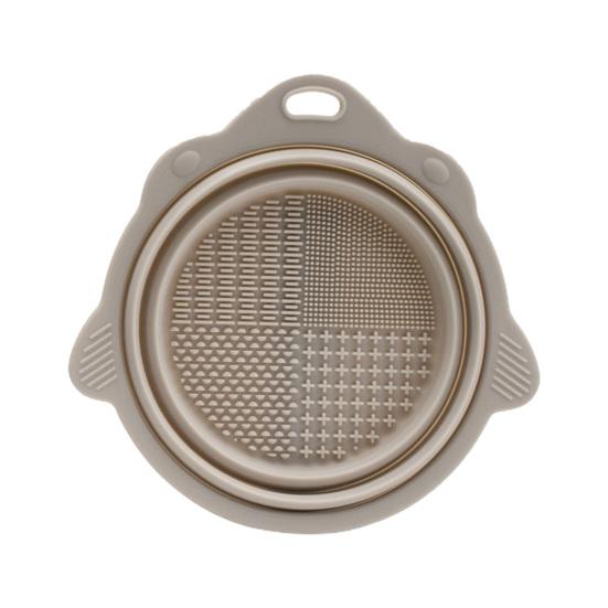 

Различный дизайн шестеренок с отверстием для подвешивания Складная силиконовая щетка для чистки чаши Скруббер телесный