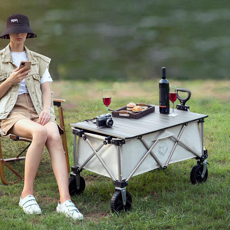 Jingzao 100L Camping Cart Aluminum Table Top