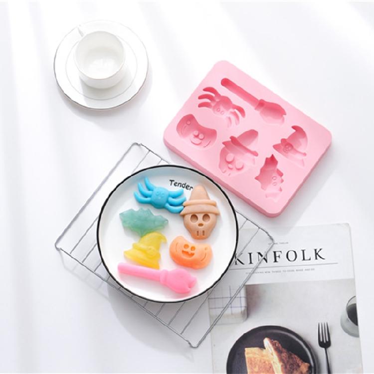 6 Cavities DIY Cookie Soap Candy Gummy Chocolate Mold Baking Mold Ice Cream Tray