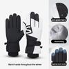 Ski Gloves for Women Water Repellent Five Finger Split Finger Cold and Warm Biking Touch Screen Gloves Plush and Thick Non Slip