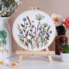 European Style 3D Embroidery DIY Kit - Handmade Flowers and Plants