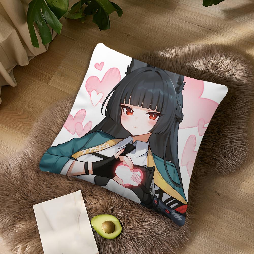 Hoshimi Miyabi Zenless Zone Zero Cute For Bedroom Car Coffee Shop Room Soft and Living Room Sofa Decorative Pillow Cover Case