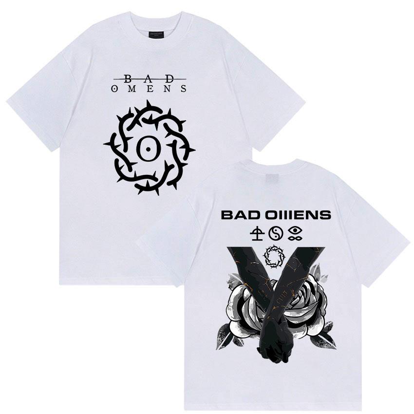 Rock Band Bad OUnisexs Graphic T Shirt Unisexs Gothic Vintage Short Sleeve Tshirts Summer High Quality Cotton Tshirt Y2k Streetwear