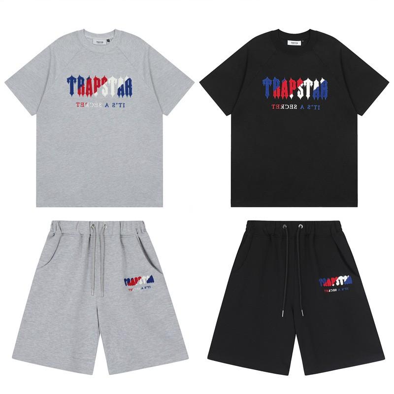 Unisex Baumwolle Kurzarm T-Shirt Shorts Set Lässiges Streetwear Outfit Herren Damen