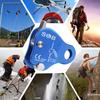 Fall Protection Self-locking Device Rope Clip Rustproof Corrosion Resistant High-Altitude Operation Mini Size Aluminum Magnesium Alloy Rope Clip