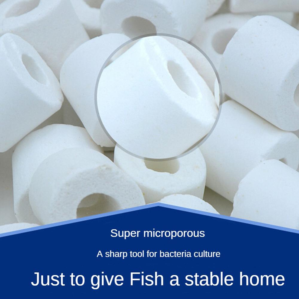Ceramic Ring Purify Water Quality Aquarium Filtration Ceramics Bacterial House Filter Material Filters And Accessories Long Life