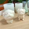 Bulldog Candle Mold for DIY Crafting Aromatherapy Candle Wax Soaps Moulds Pug Chocolate Mould
