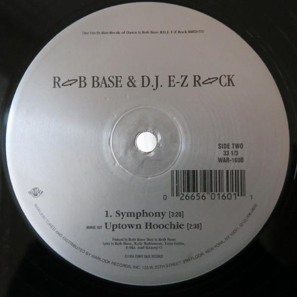 12inch Record ROB BASE & DJ E-Z ROCK - Break Of Dawn WAR160 Warlock Records 1994 US Rap & Hip-Hop/R&B Used