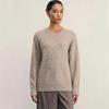 Stilvoller Damen-Strickpullover mit lockerem Schnitt: Europäisch & Amerikanisch Herbst/Winter Rundhals Einfarbig