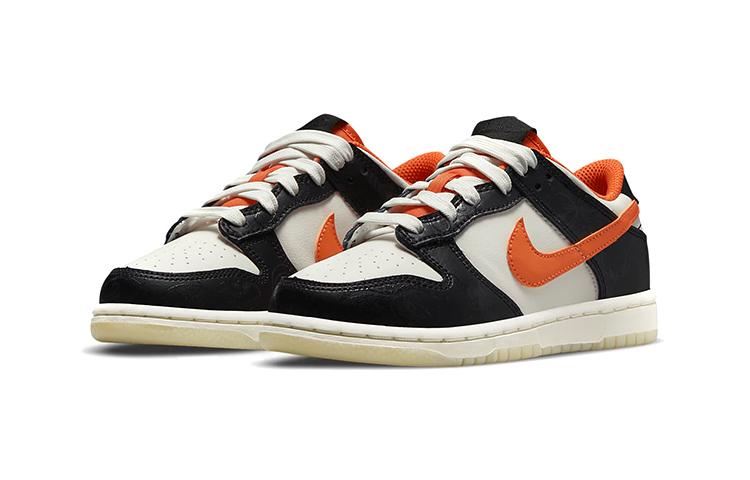 Kids' Sneakers Nike Dunk Low PRM Halloween (2021) (PS) Sail/Starfish/Black