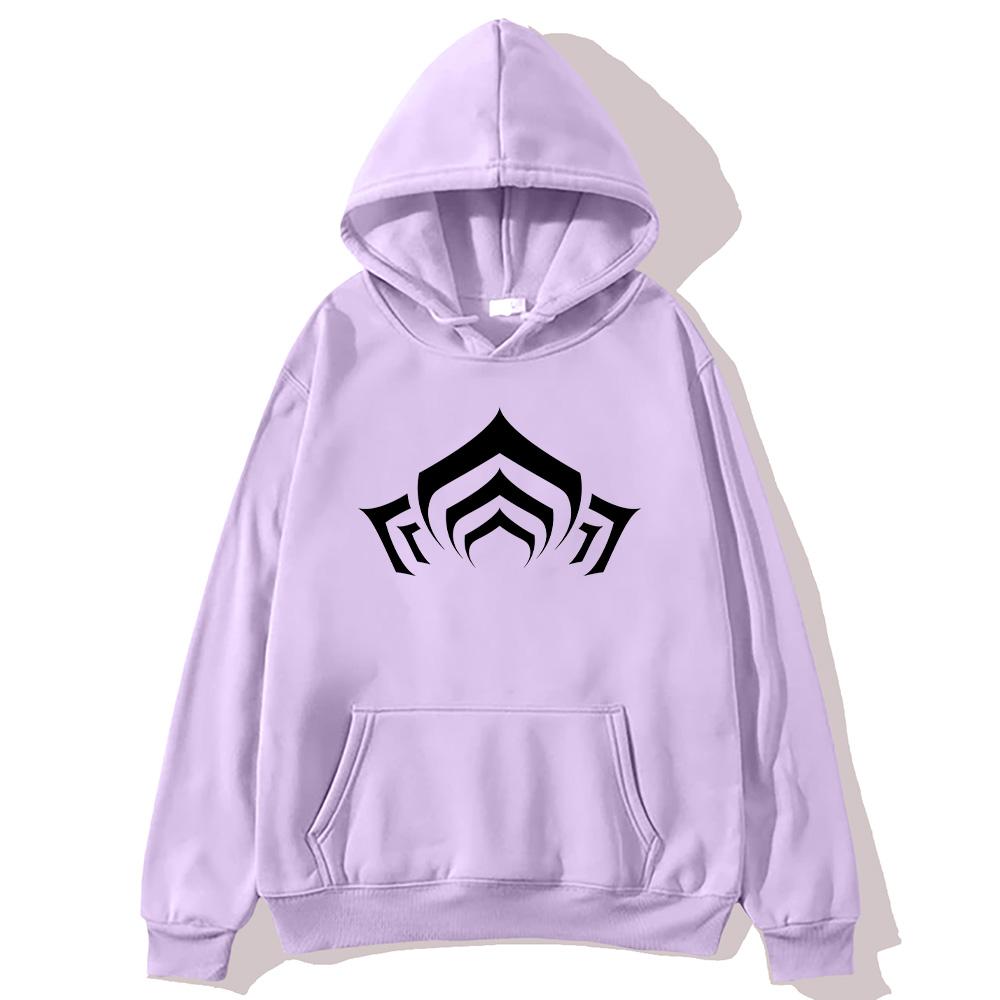 Warframe Logo Graphic Men's Hoodie Fall Casual Long Sleeve Tracksuit Unisex Women Men High Street Sweatshirt Oversized Pullovers
