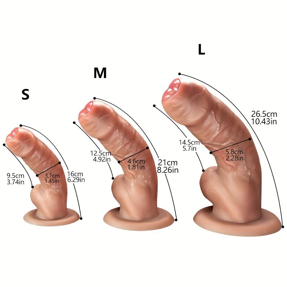 Soft Manual Dildo J Super Soft Thickened Simulation Wrap Leather Female Masturbator, Big Head Simulation Stem Male For Gay