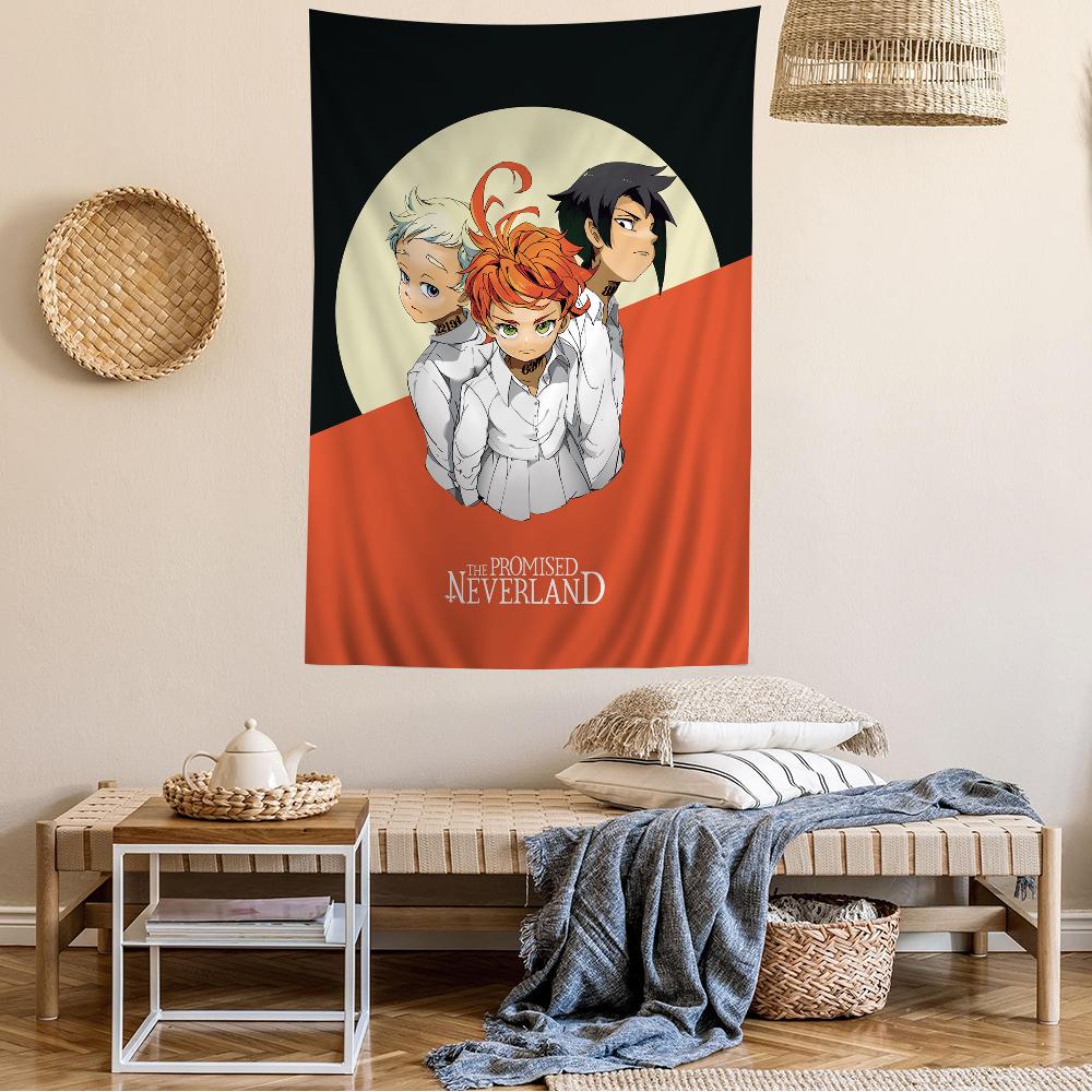 The Promised Neverland Manga Cover Wall Tapestry  Emma Character Art  Stylish Room Accent for Shonen Anime  Manga Fans 74x94cm(29x37in)