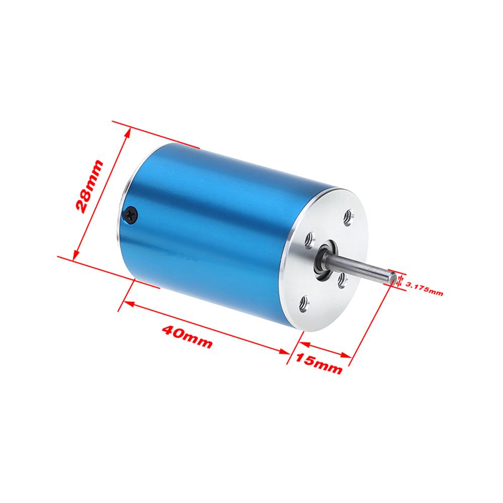 2838 4500KV 4P Sensorless Brushless Motor & 35A Brushless ESC Electronic Speed Controller for 1 14 1 16 1 18 RC Car