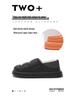 Men's and Women's Waterproof Cotton Slippers: 2024 Autumn/Winter Non-Slip Wrap-Heel, Plus Velvet for Indoor Warmth.